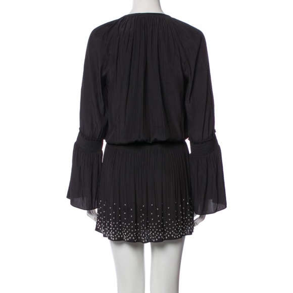 Ramy Brook Black Embellished Izzie Mini Dress - Picture 4 of 5
